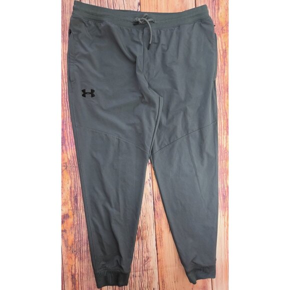 Under Armour Mens HeatGear Joggers XXL Gray Lightweight Athletic - Picture 1 of 9